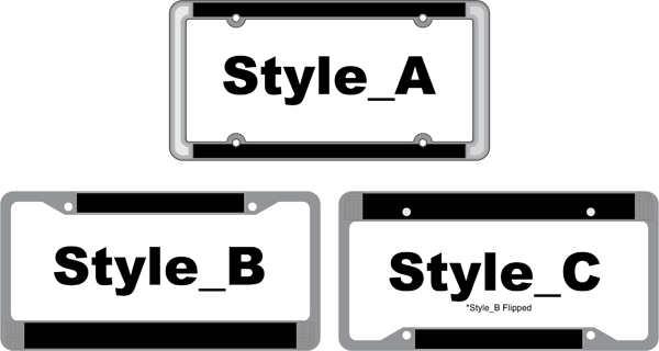 Zinc Die Cast License Plate Frame